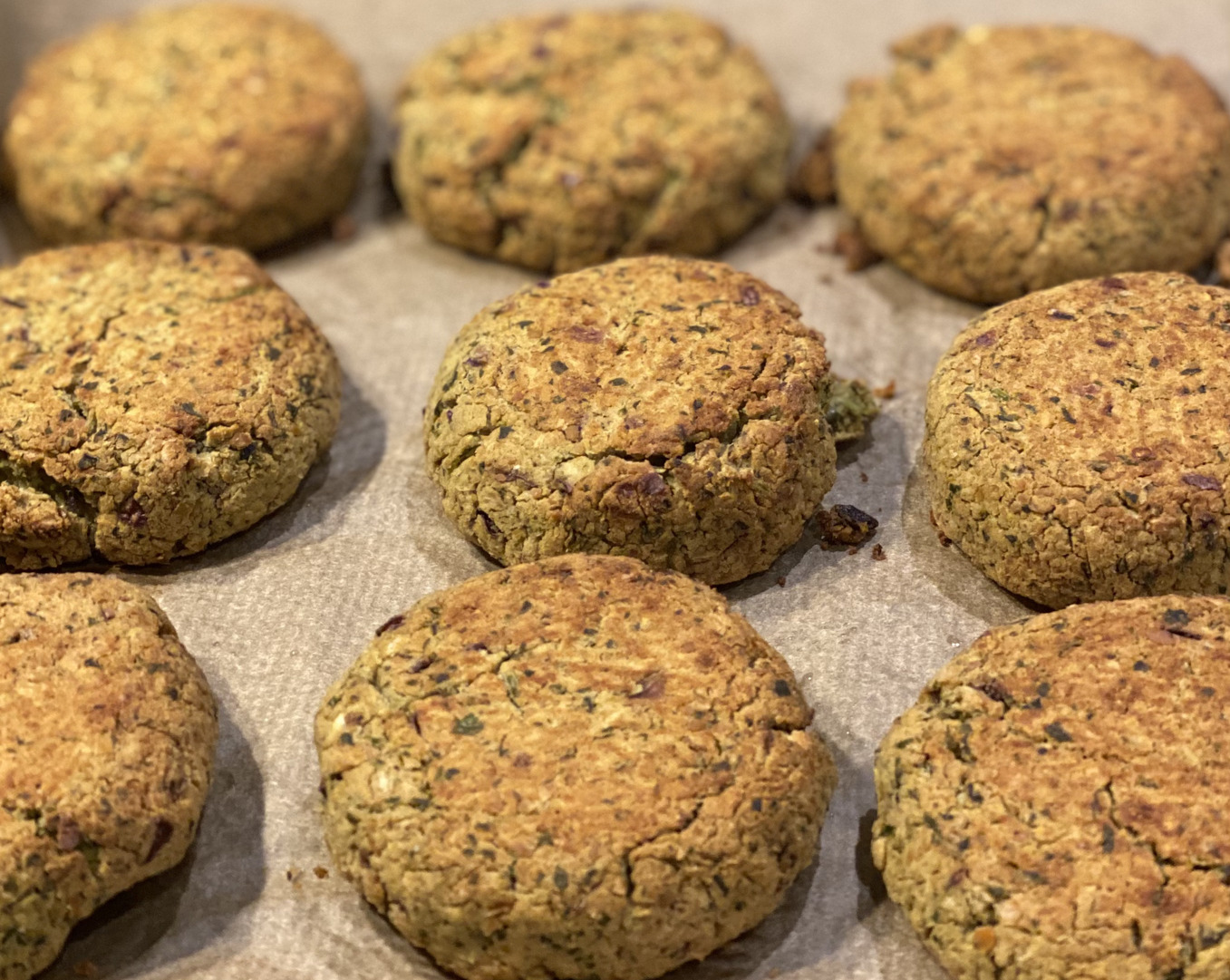 Baked falafel