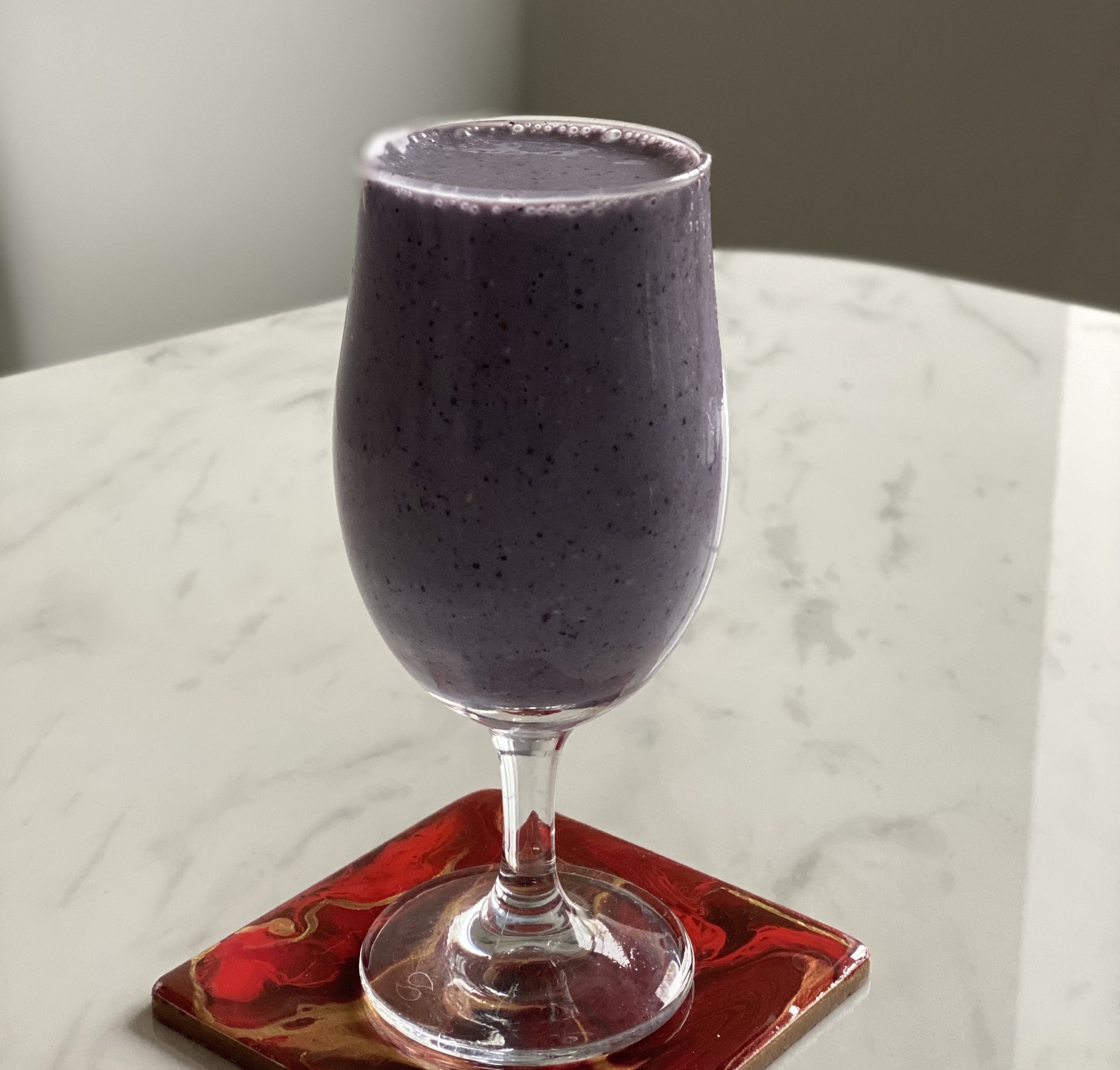 Blueberry and banana smoothie