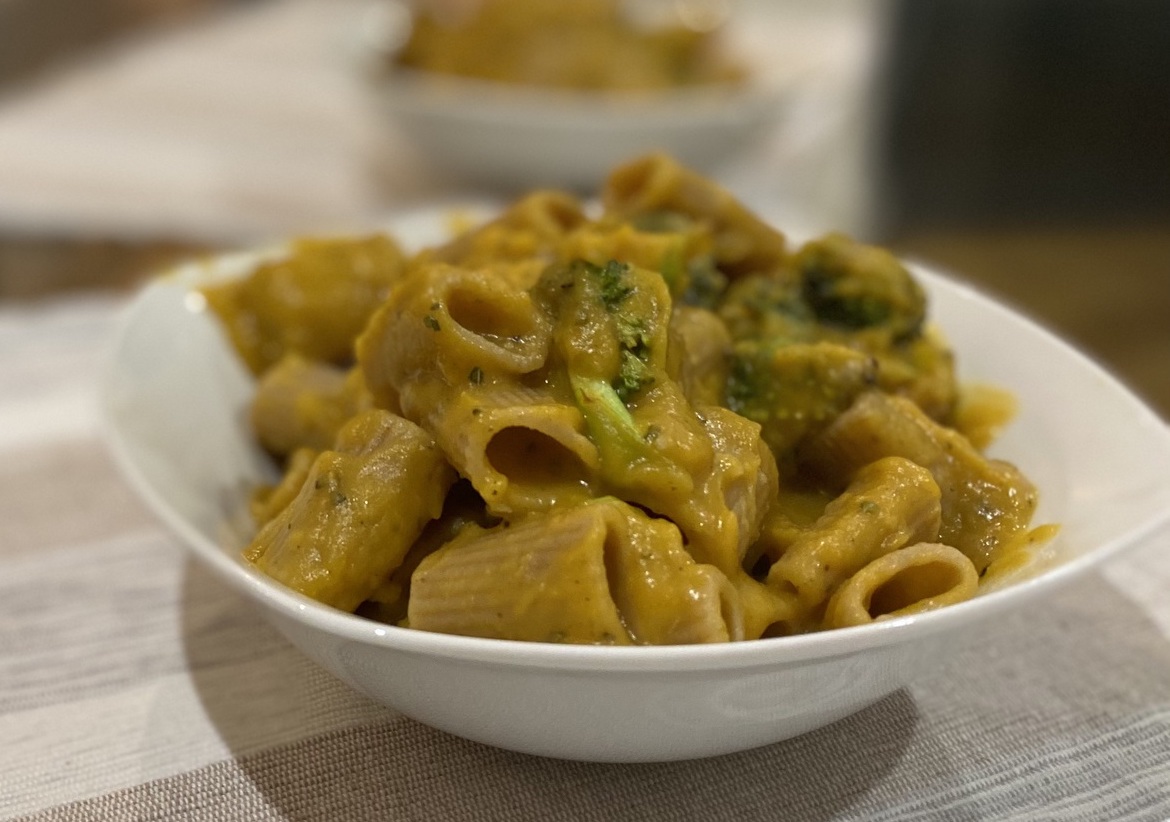 Roasted butternut squash pasta