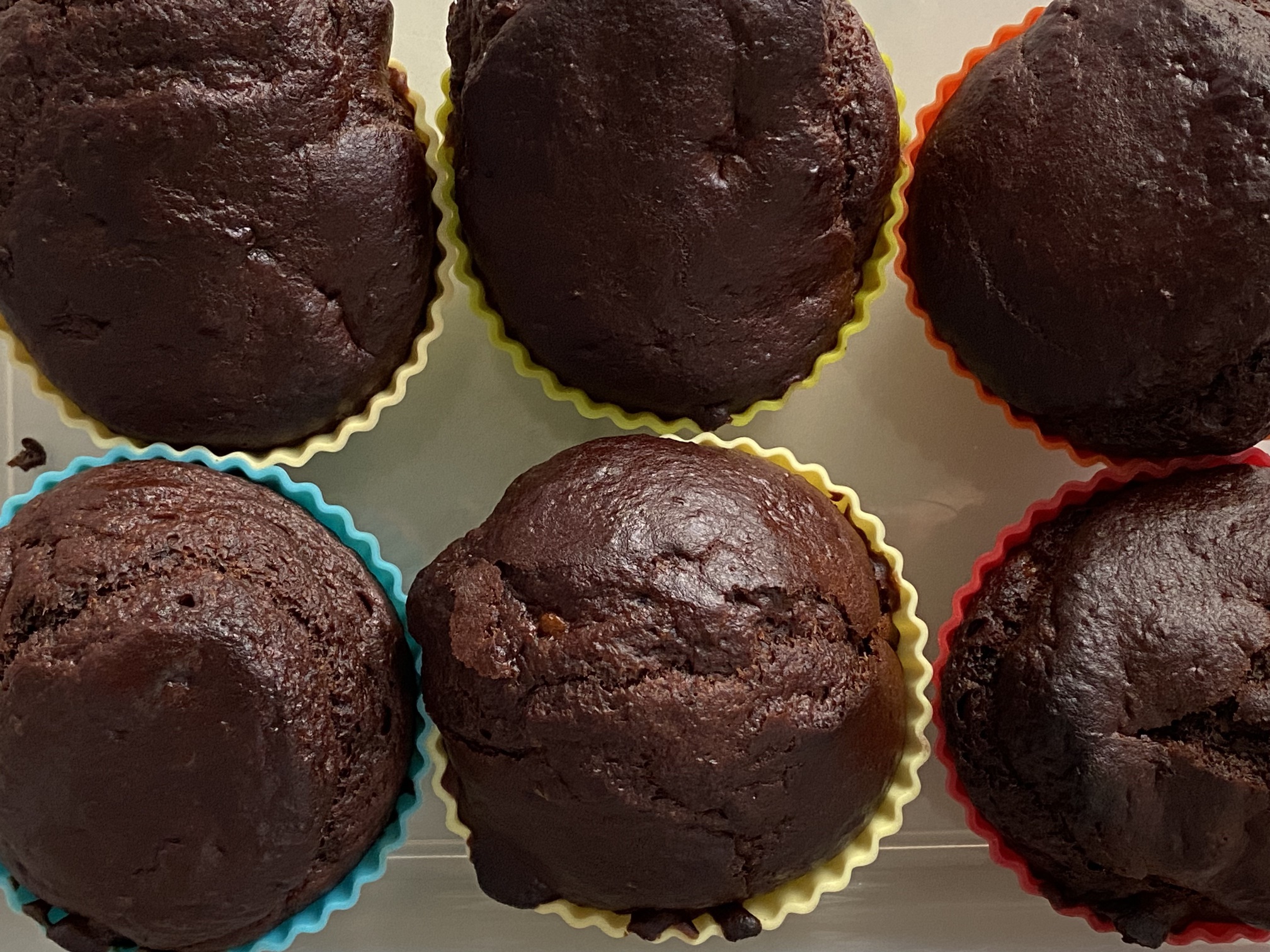 Chocolate banana muffins