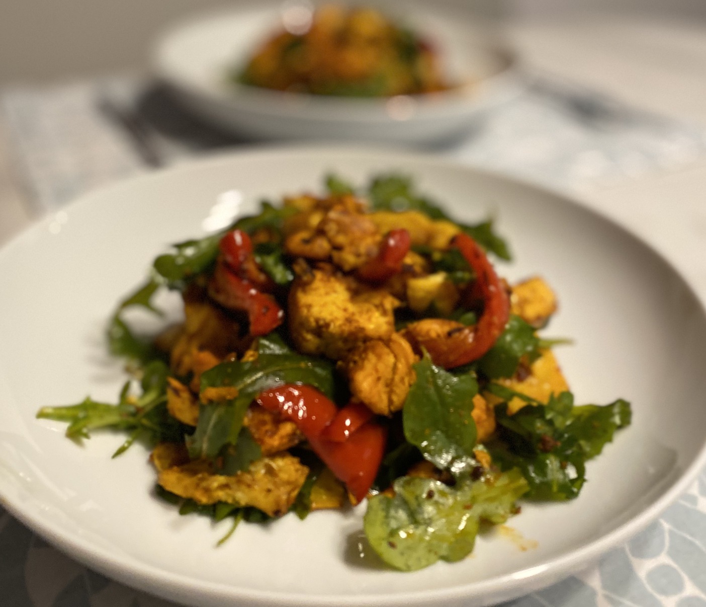 Curried tofu salad