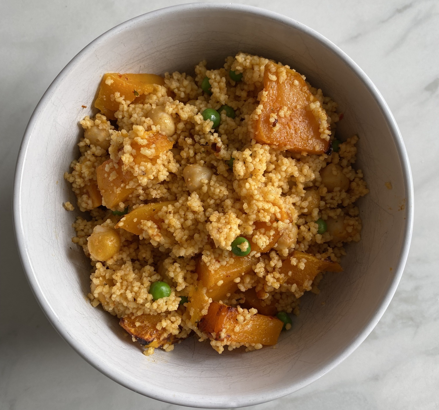 Harissa butternut squash couscous