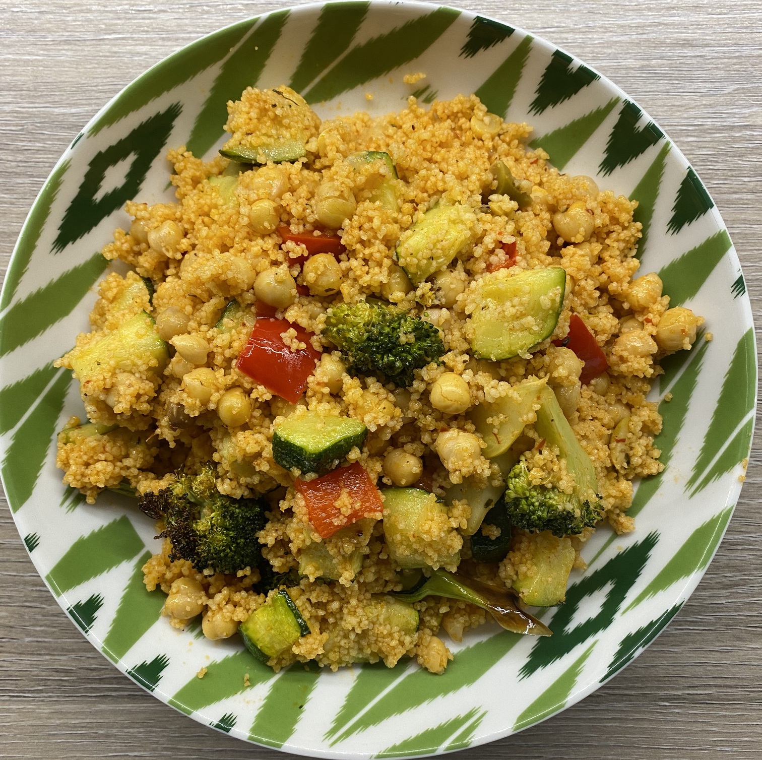 Harissa roasted vegetable couscous