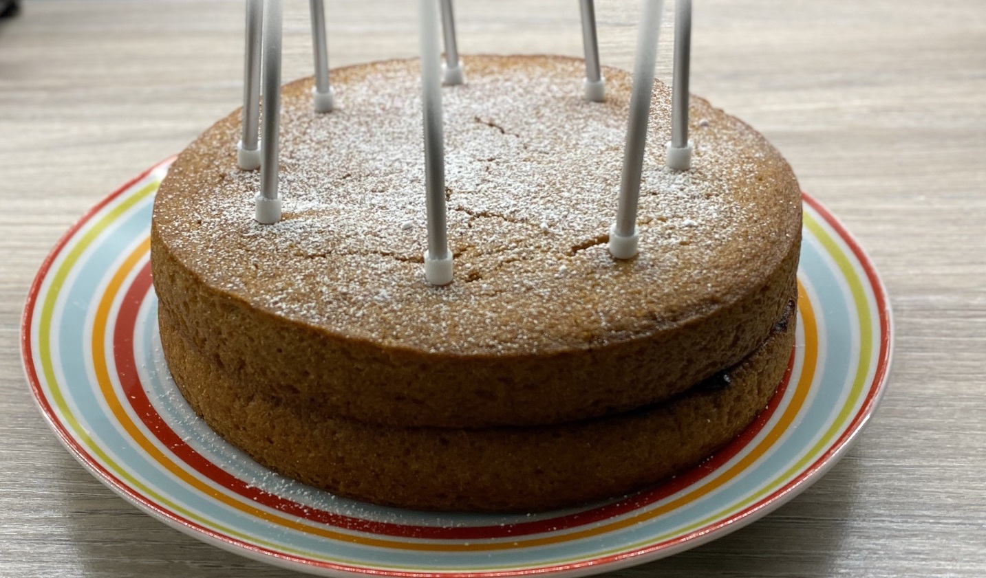 Lemon blueberry layer cake