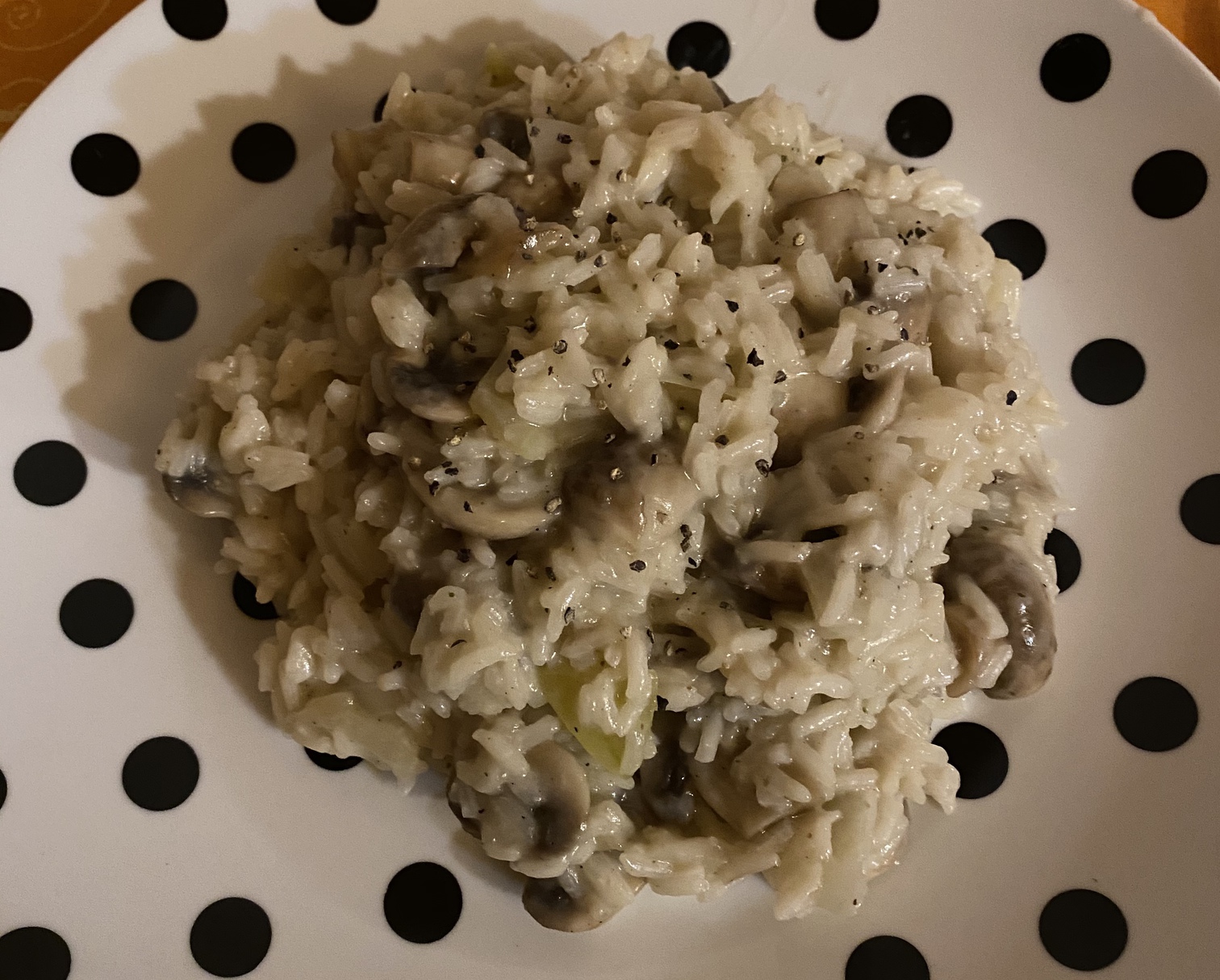 Mushroom risotto