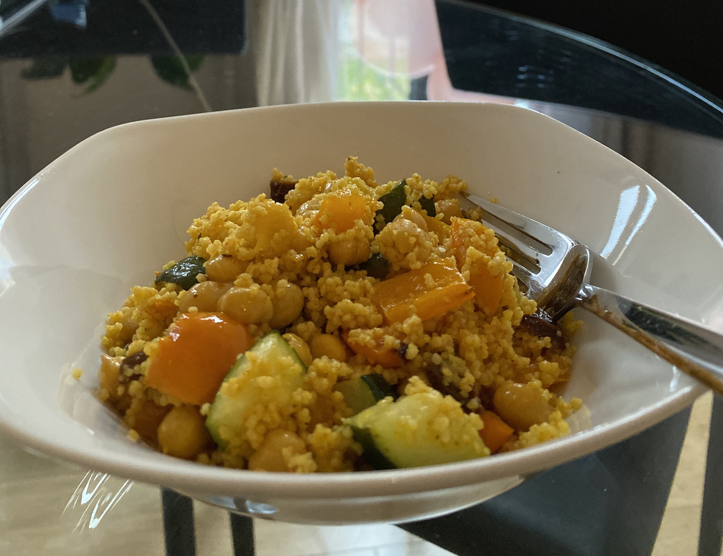 Roasted vegetable and sun-dried tomato couscous