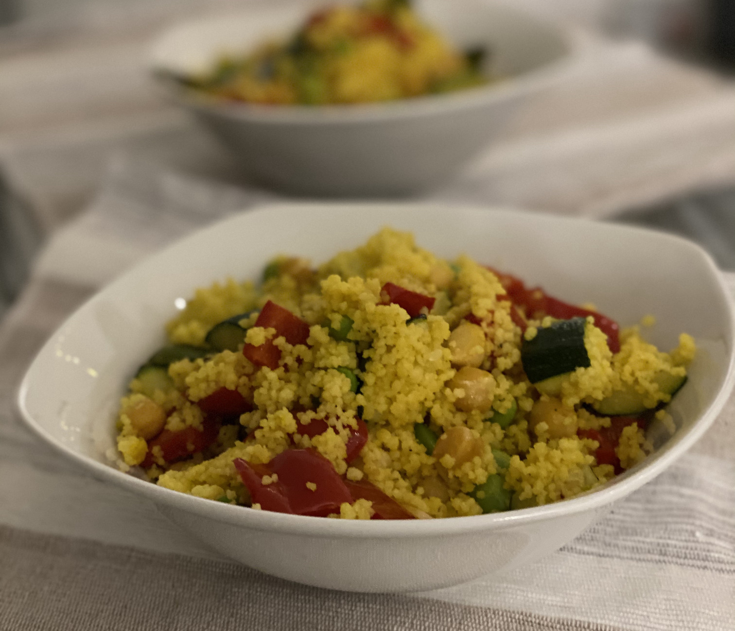 Simple roasted vegetable couscous