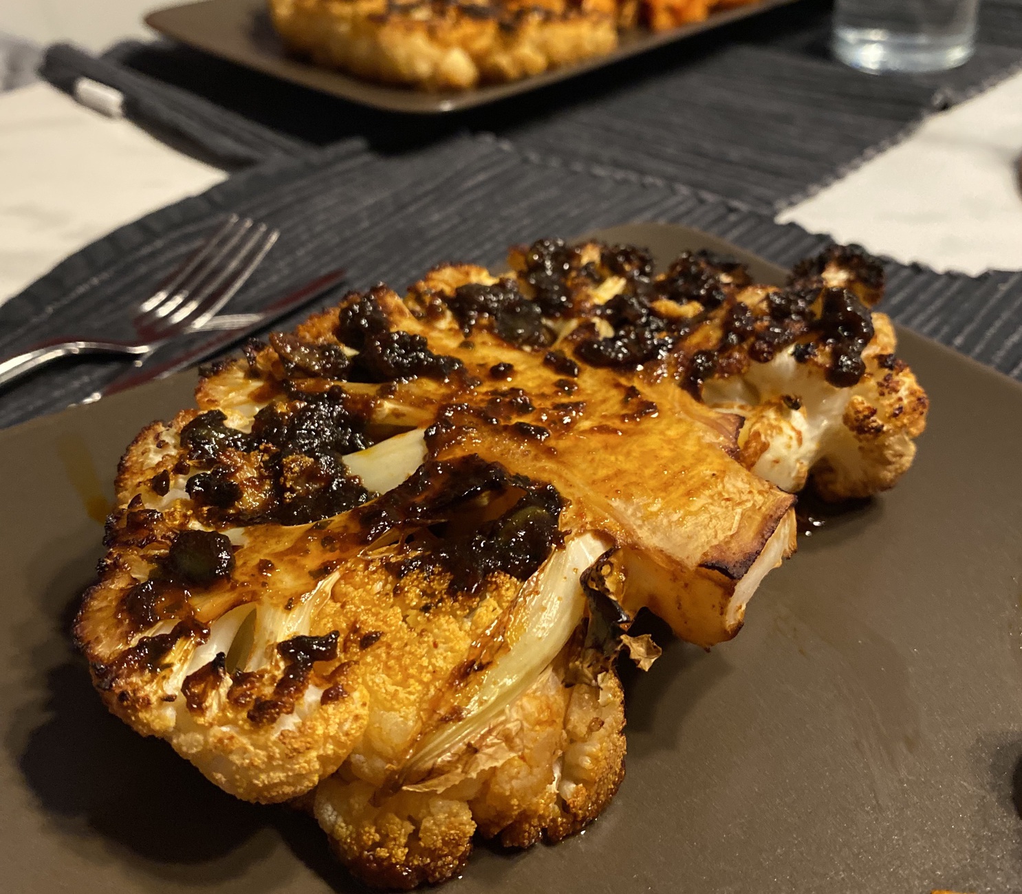 Smoky cauliflower steak