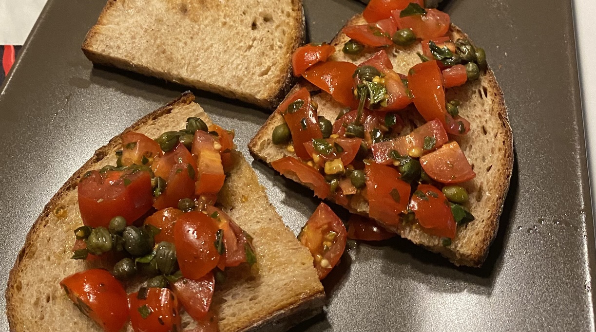 Sourdough bruschetta