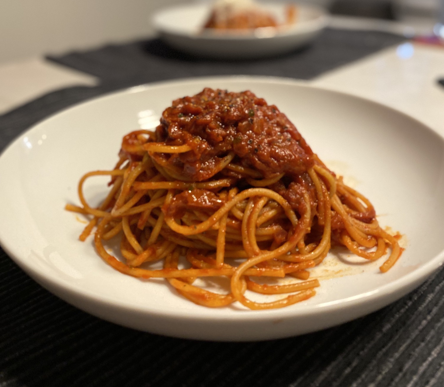 Sun-dried tomato and olive pasta