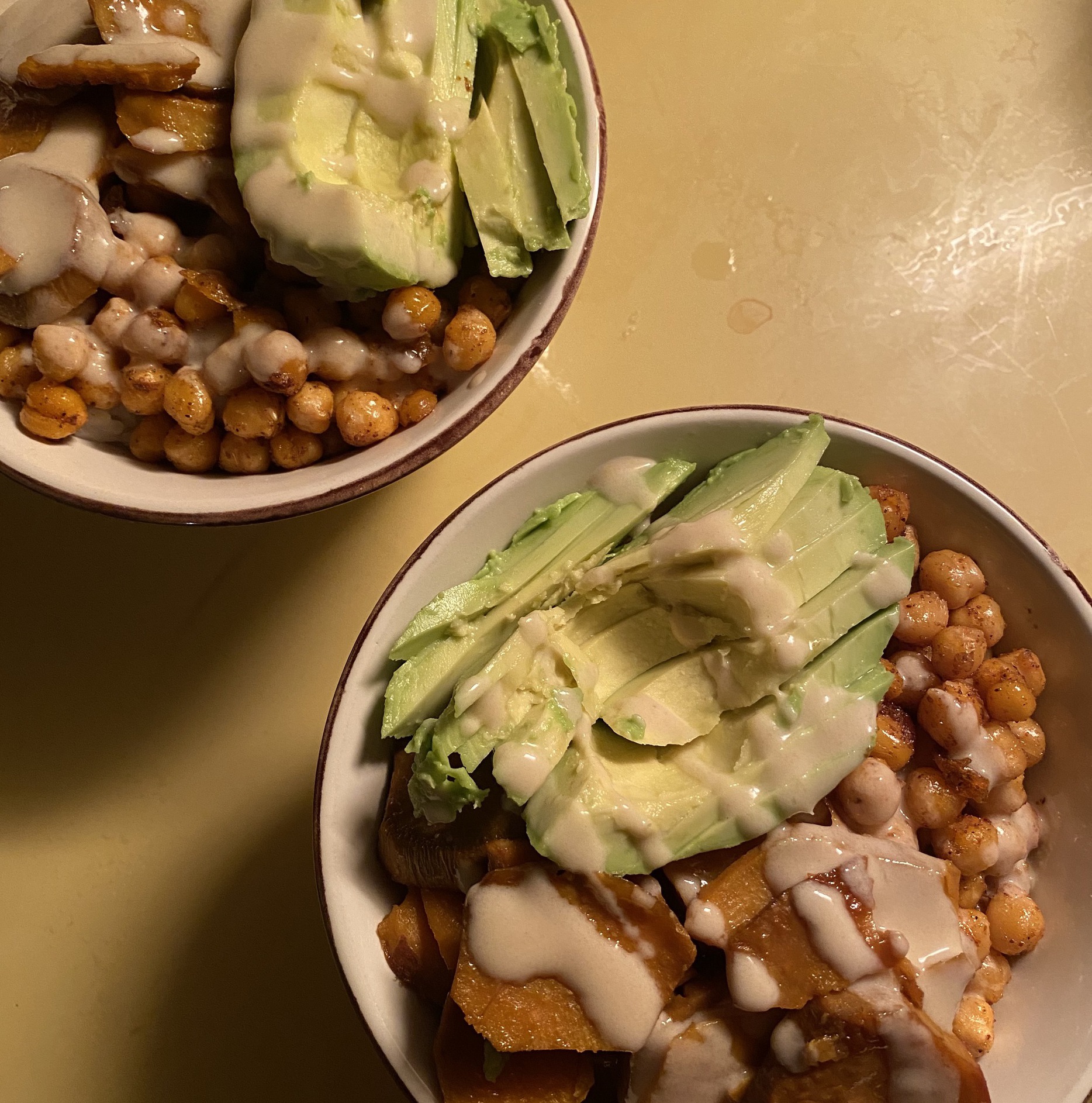 Sweet potato chickpea buddha bowl