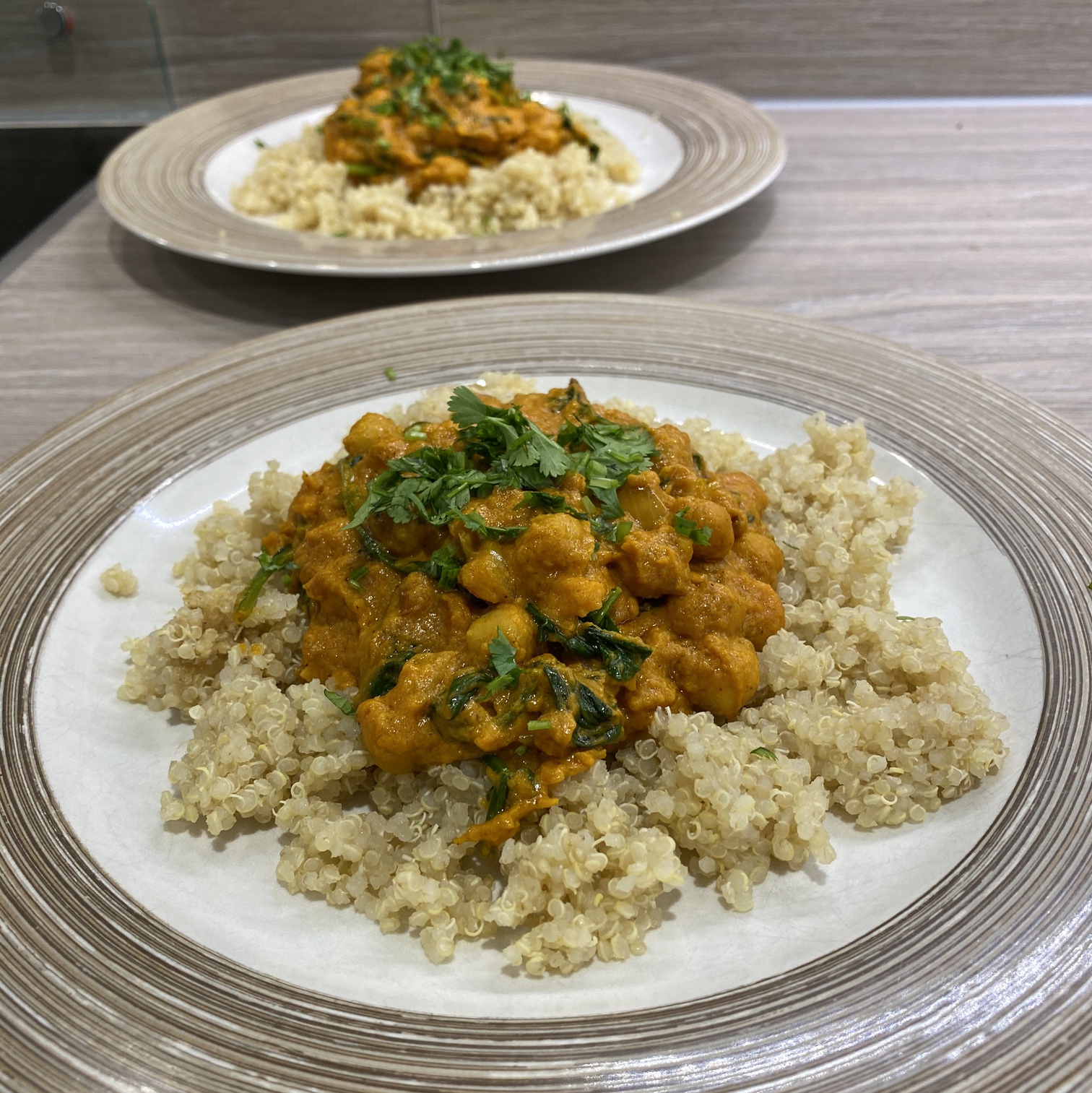 Sweet potato peanut satay curry