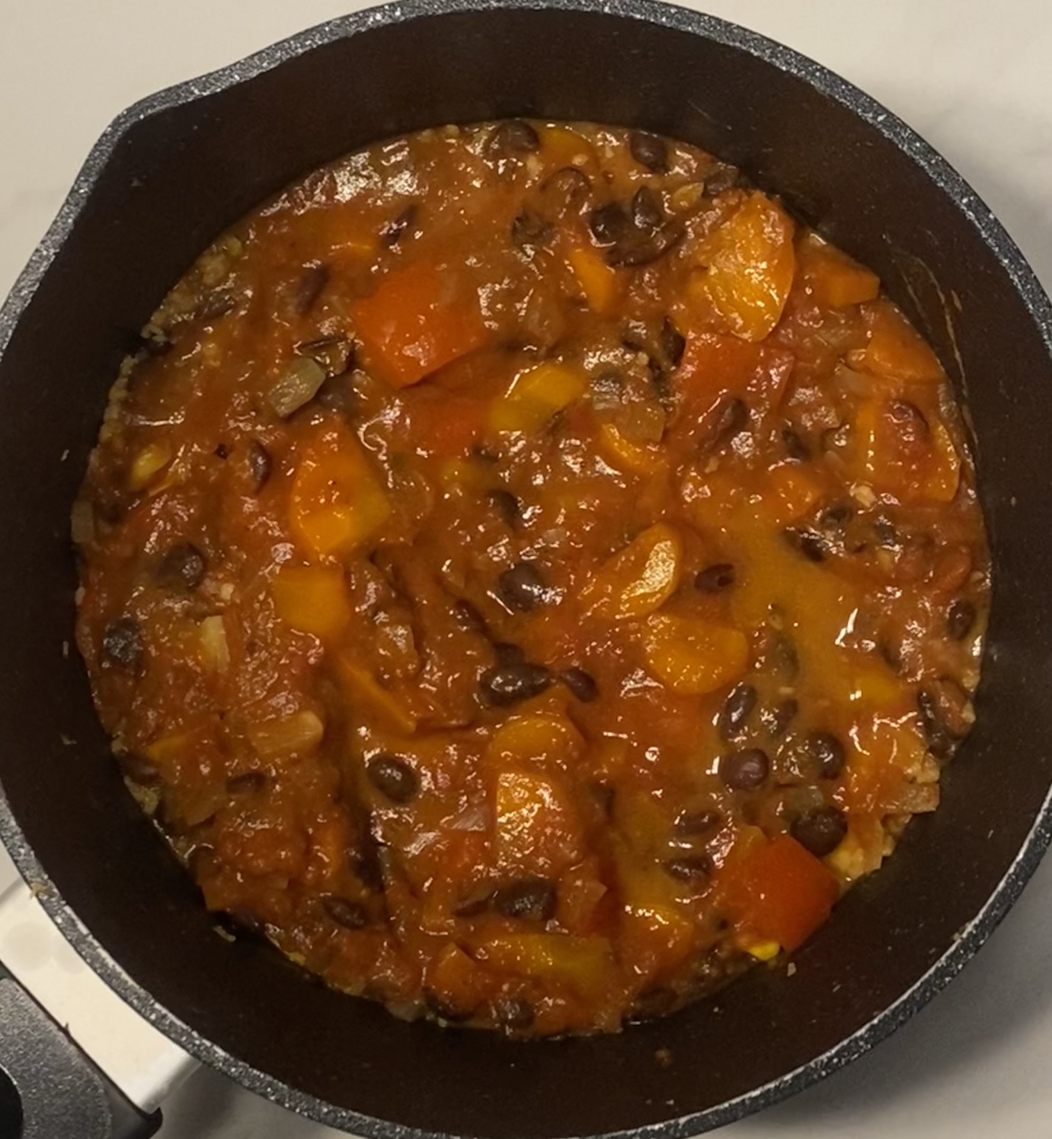 Tomato and black bean stew