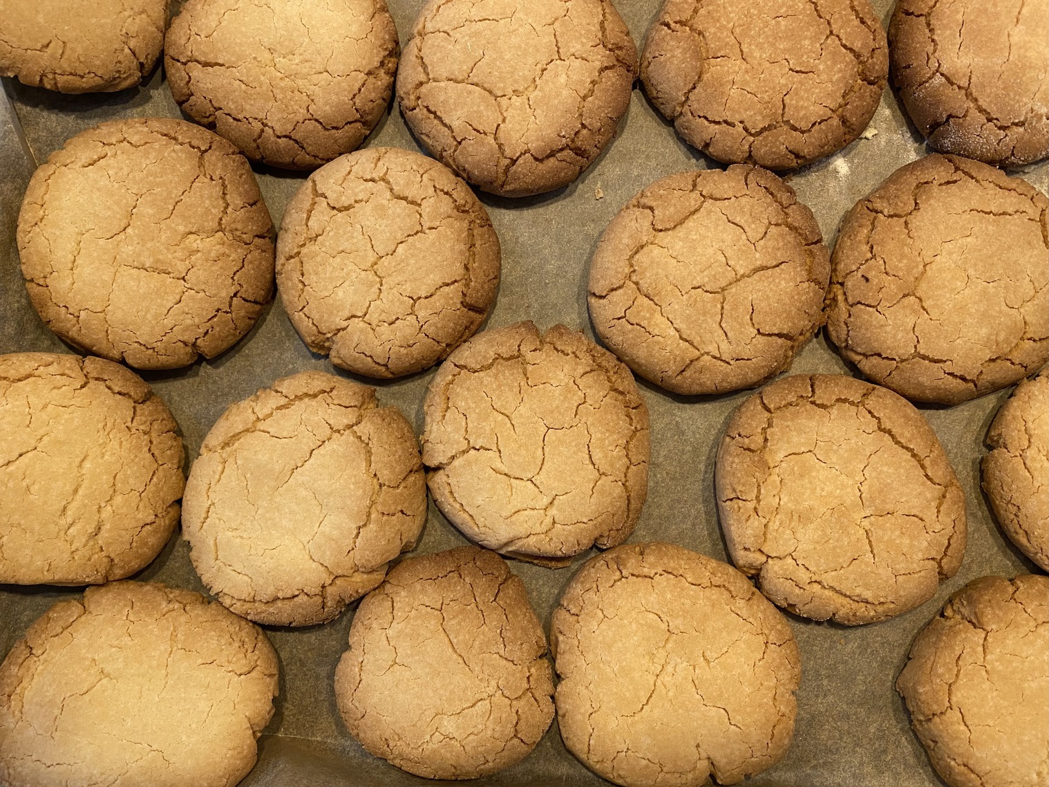 Vanilla rice flour cookies