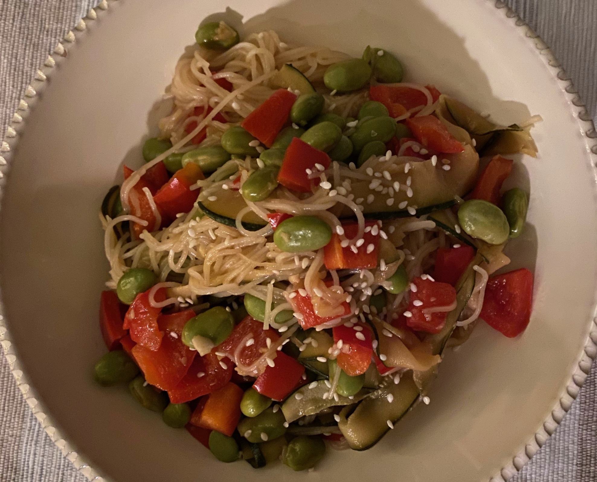 Veggie noodle stir fry